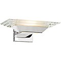 Access Silica Chrome Clear Crystal Glass Wall Fixture