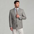 Joseph Abboud Men's Cream/Blue Houndstooth Sports Coat