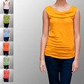 A to Z Women's Gathered Boatneck Top