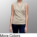 A to Z Women's Sleeveless Turkish Cotton Wrap Top