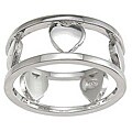 Sterling Silver Heart Design Anniversary-style Band