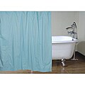 Blue Polka Dot Cotton Shower Curtain