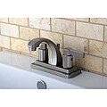 Nuvo Fusion Satin Nickel 4-inch Center Bathroom Faucet