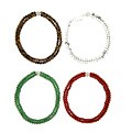 Pearlz Ocean Sterling Silver Gemstone 2-Row Necklace
