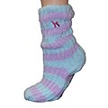 Women's Lavender-Infused Purple/ Blue Chenille Socks