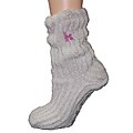 Women's Lavender-Infused Oatmeal Chenille Socks