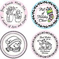 JustRite Stampers 'Old Fashioned Christmas' Original Stamps (Set of 8)
