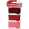 Sew Ribbon Red Ribbon (Pack of 3)