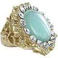 Roman Cat's Eye Gold Matte Ring