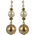 Roman Vintage Faux Pearl Cream Dangle Earrings