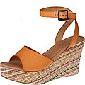 Refresh by Beston Women's 'cameron-01' Camel Wedge Sandals