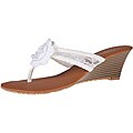 Refresh by Beston Women's 'Taylor-07' White Lace Sandals
