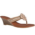 Refresh by Beston Women's 'Taylor-07' Beige Lace Sandals