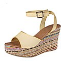 Refresh by Beston Women's 'Cameron-01' Yellow Wedge Sandals