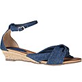 Refresh by Beston Women's 'ZOE-02' Denim Mini Espadrilles