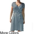 Tabeez Women's Short Zig Zag Dress
