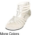 Lasonia Women's Back Zipper Gladiator Sandals