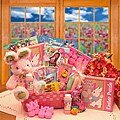 Little Cottontails Pink Easter Activity Basket