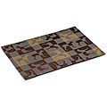 Crypton 'Gameboard' Chestnut Mess Mat (26 x 18)