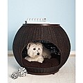Hand-woven Deluxe Igloo Pet Bed 