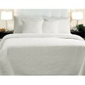 Adele Cotton Full/Queen-size White Quilt Set