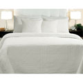 Adele Cotton King-size White Quilt Set
