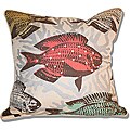Marlo Lornez Printed Fish 18-inch Square Pillow