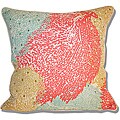 Marlo Lorenz Printed Fan Coral Pillow (18 x 18)