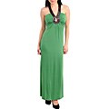 Stanzino Women's Green Halter Maxi Dress