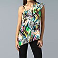 Stanzino Women's Abstract Print One Shoulder Top