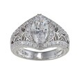 Tacori IV Cubic Zirconia Epiphany Marquise Bloom-cut Ring