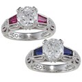 Tacori IV Cubic Zirconia Epiphany Crescent Design Round-cut Ring