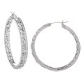 New! Tacori IV Cubic Zirconia Epiphany Inside-out Crescent Hoop Earrings