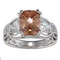Tacori IV Cubic Zirconia Epiphany Emerald-cut Ring