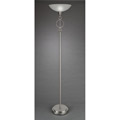 Contemporary 1-light Brushed Nickel Torchiere