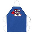 Attitude Aprons 'Kiss the Cook' Blue Apron