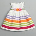 Donita Toddler Girls Striped Dress