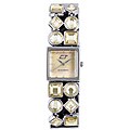 Chronotech Women's Stainless Steel Crystals MOP Dial Quartz Watch