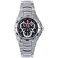 Chronotech Men's Stainless Steel Black Watch