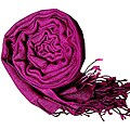 Peach Courture Magenta Wool Shawl