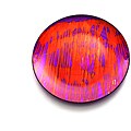 Arda Glassware Batique Purple/ Orange 13-inch Charger Plates (Set of 4)