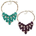 New! Amrita Singh Faceted Bib Necklace