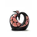 Pink 'Swans in Love' Vase (Peru)
