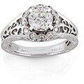 14k White Gold 1 1/5ct TDW Round Diamond Engagement Ring (H-I I1)