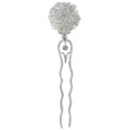 Tacori Bridal Evening Sterling Silver and Crystal Small Hair Pin