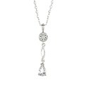 Tacori Bridal Evening Sterling Silver White Topaz Necklace