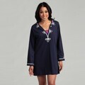 Dotti Women's Pacific White Piping Tunic Swim Cover