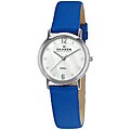 Skagen Women's Mother of Pearl Blue Strap Watch