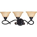 Francesca Rustic Bronze Tangerine Peel Glass Vanity Wall Sconce