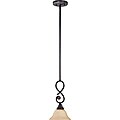 Francesca Rustic Bronze Tangerine Peel Glass Mini Pendant Light Fixture